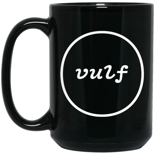Vulfpeck Logo 15oz Black Mug