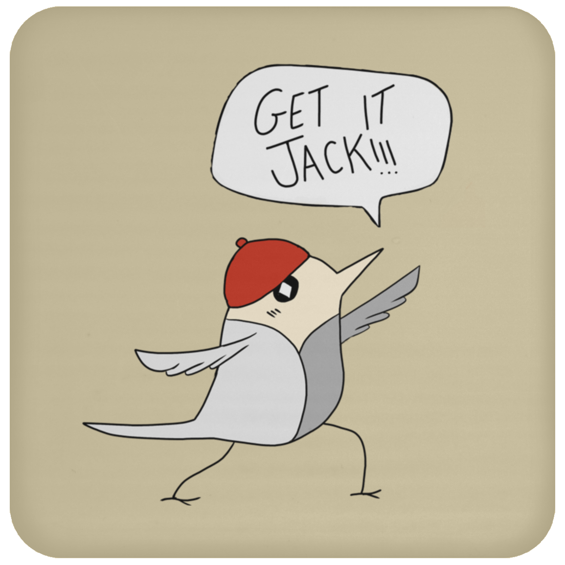 Get it Jack! Lunging Bird Coaster