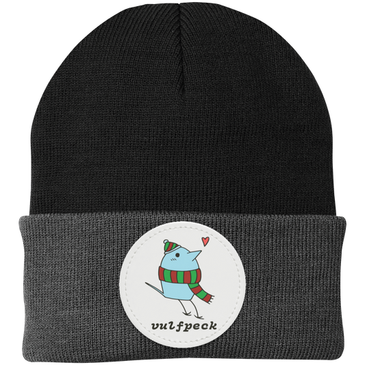 Cozy Blue Bird Knit Cap