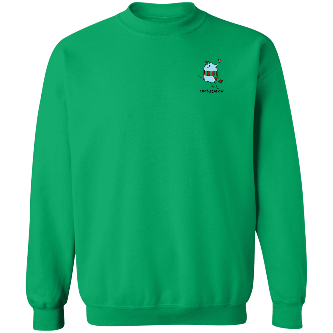 Cozy Blue Bird Crewneck Pullover Sweatshirt