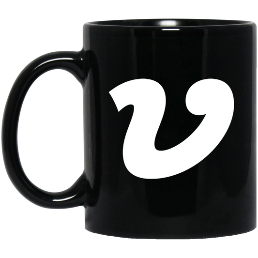 V is for Vulf 11oz Black Mug