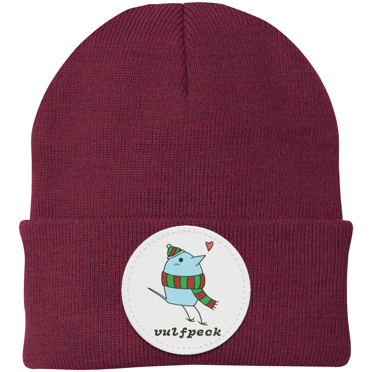 Cozy Blue Bird Knit Cap