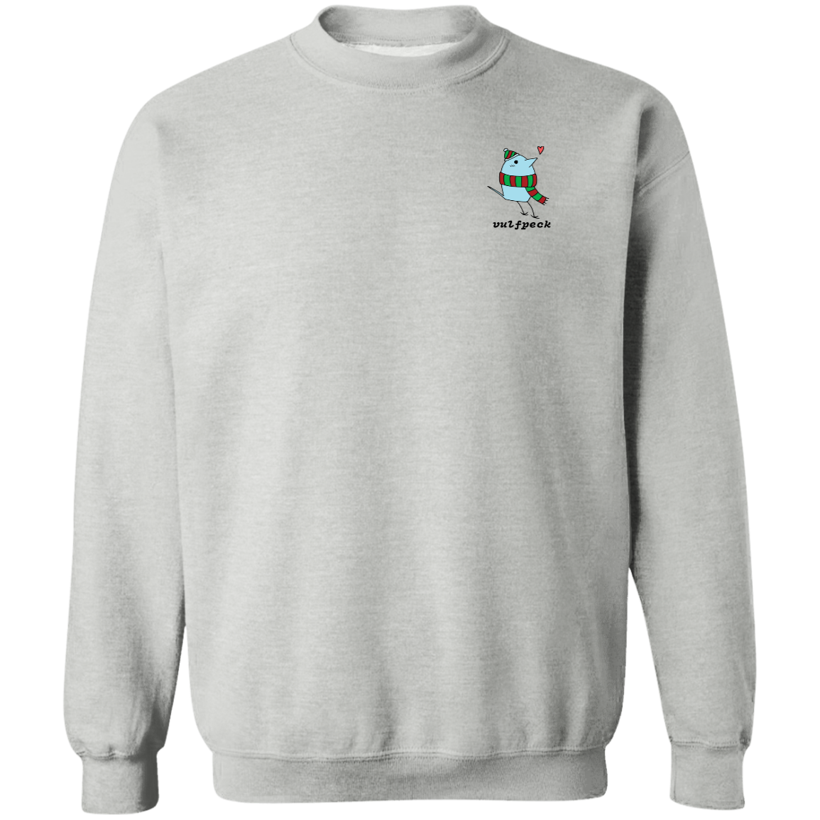 Cozy Blue Bird Crewneck Pullover Sweatshirt