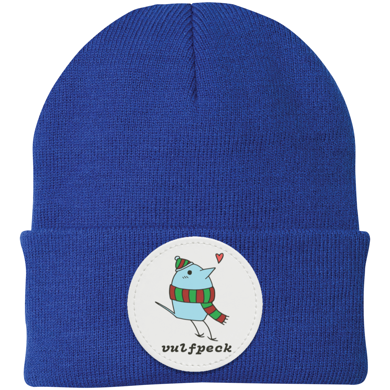 Cozy Blue Bird Knit Cap