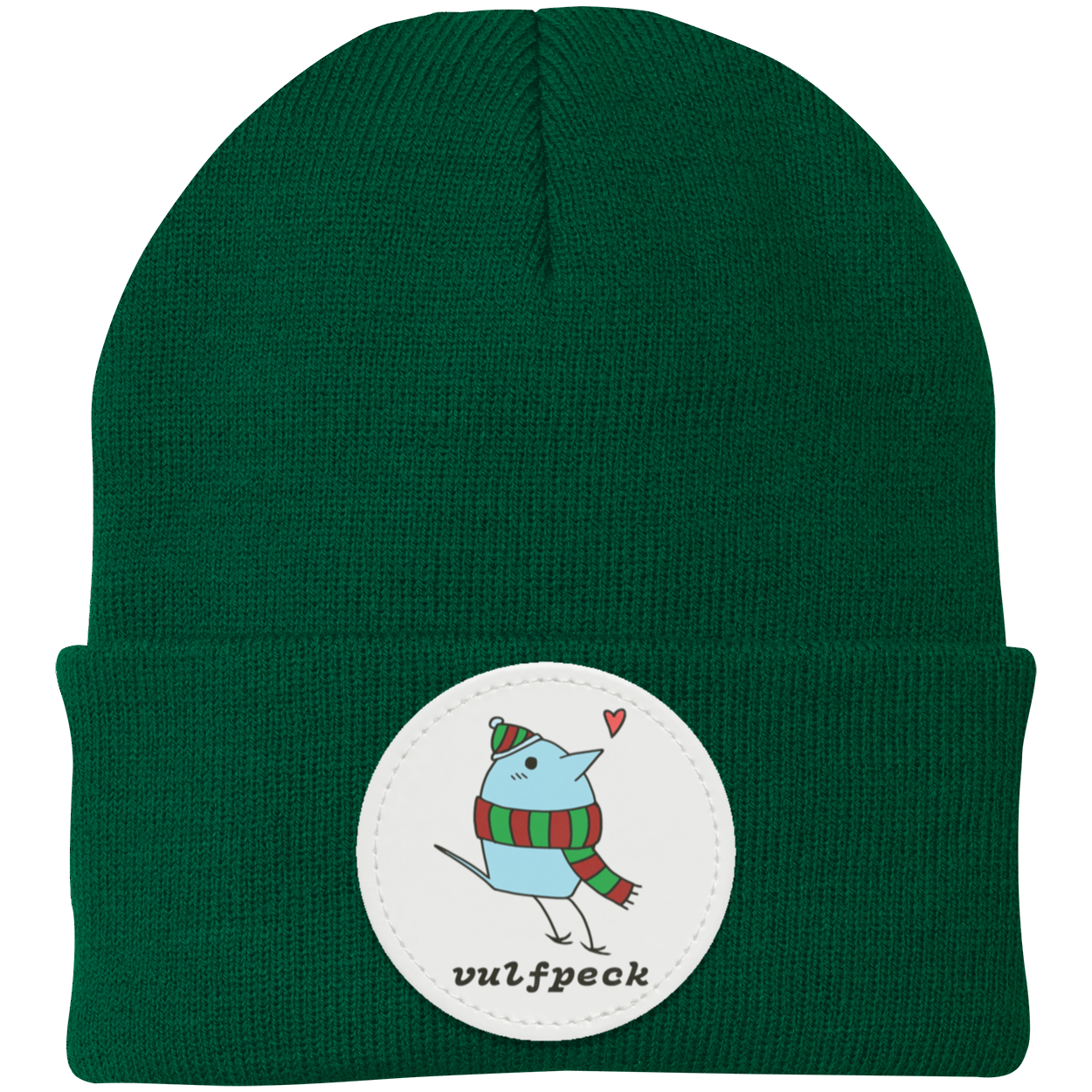 Cozy Blue Bird Knit Cap