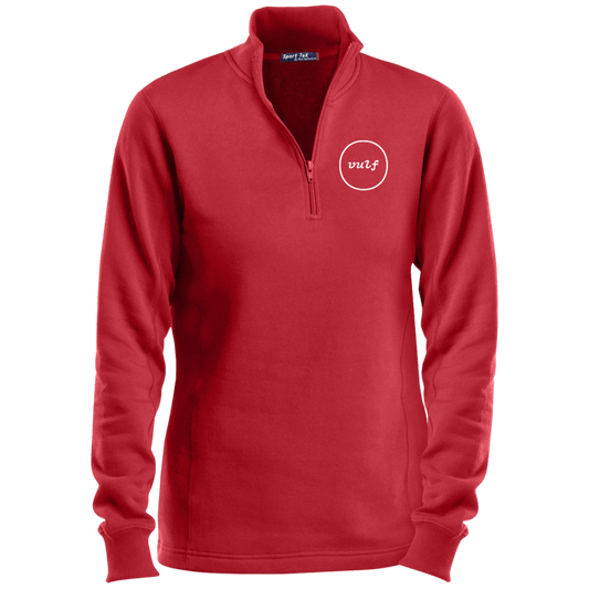 Vulfpeck Logo Ladies' 1/4 Zip Sweatshirt